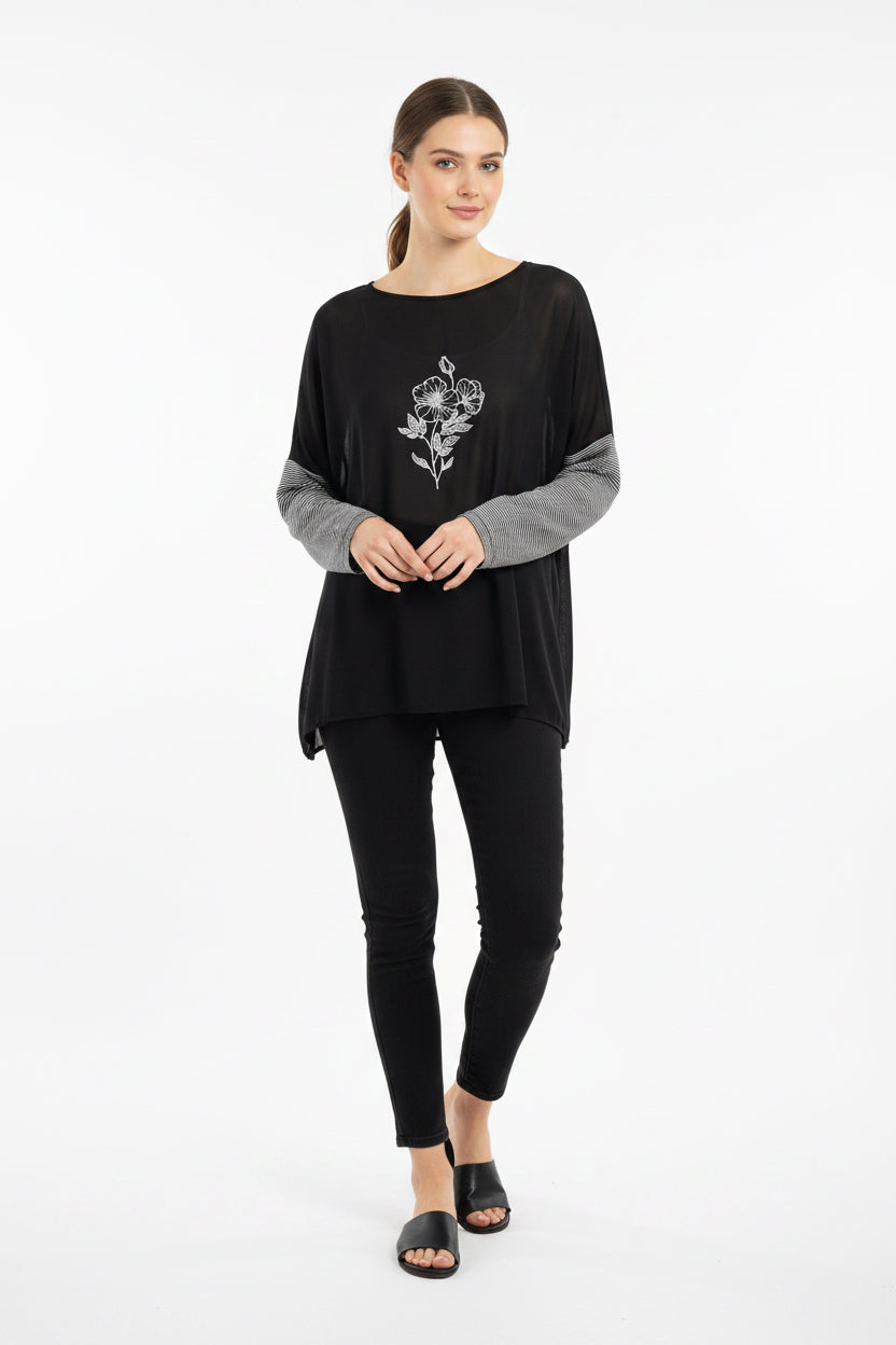 Zafina sheer top sz12