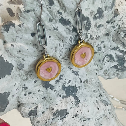 Pink Heart Drops