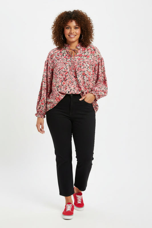 Sass floral top sz18